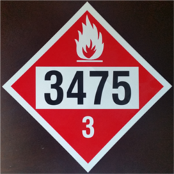 3475 Ethanol Blends E-11 to E-94 Decal
